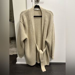 Zara Knit Cardigan with Tie